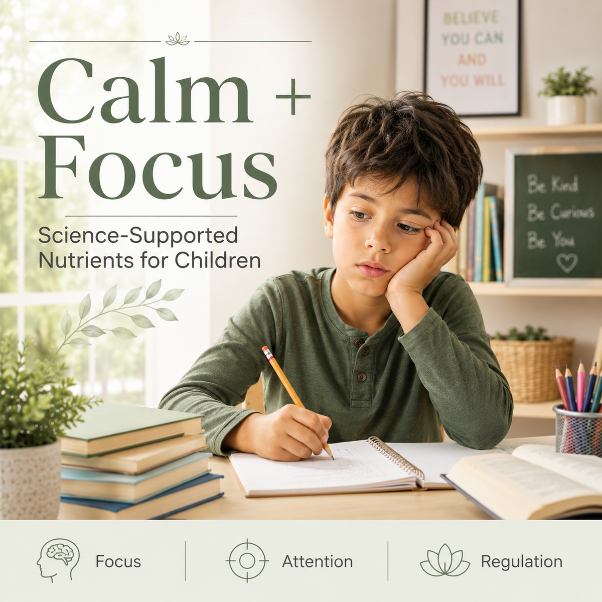 Calm & Focus for Kids: 4 Nutrients to Support Attention, Relaxation & School-Day Success