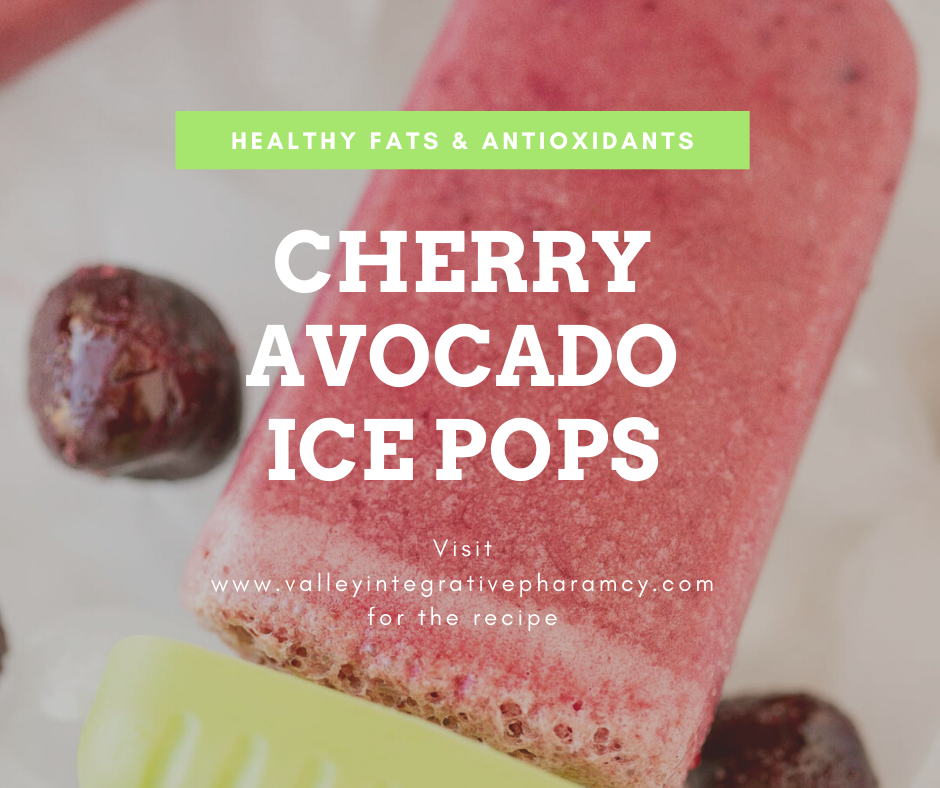 Cherry Avocado Popsicles I Gluten Free I Paleo I Kid Friendly