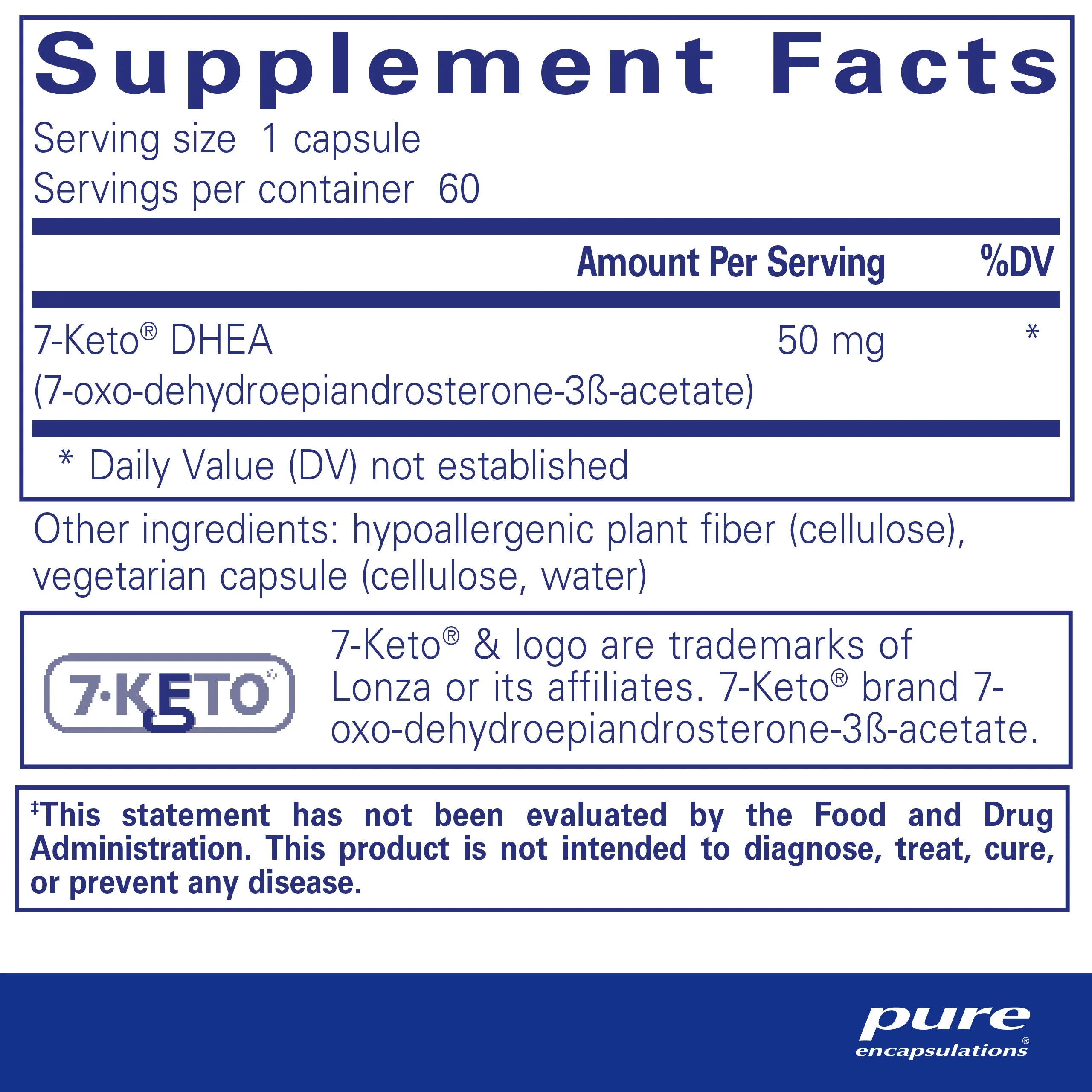 7-KETO® DHEA 50 mg