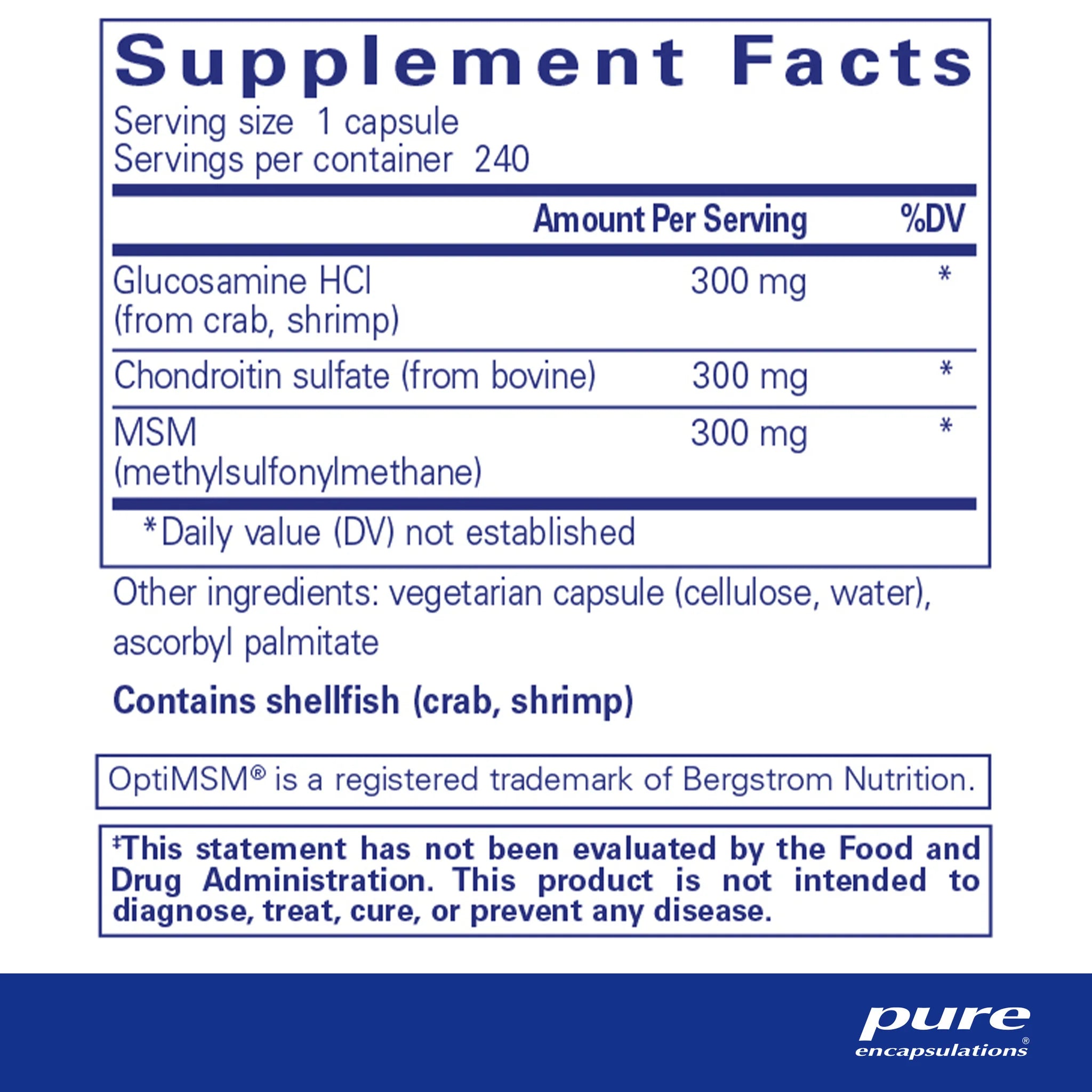 Glucosamine Chondroitin with MSM