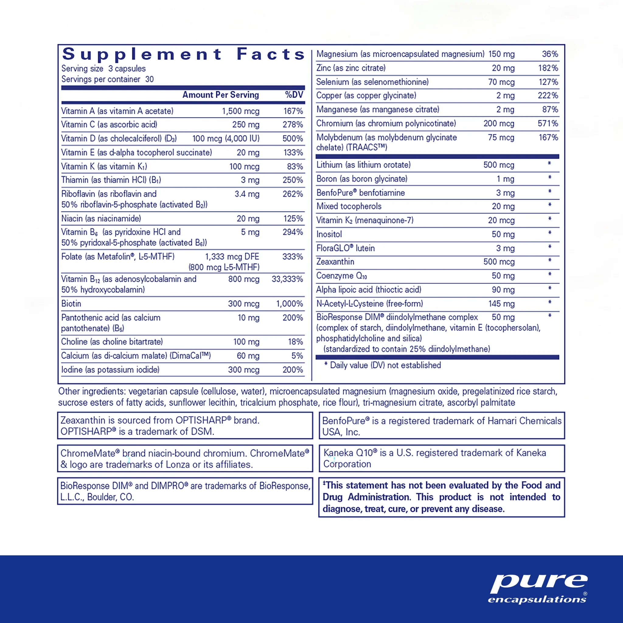 PureGenomics® UltraMultivitamin