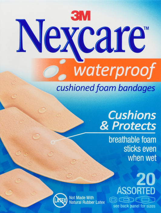 Nexcare Cushioned Waterproof Bandages