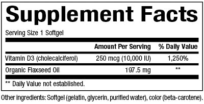 Vitamin D3 10,000 IU (250 mcg)