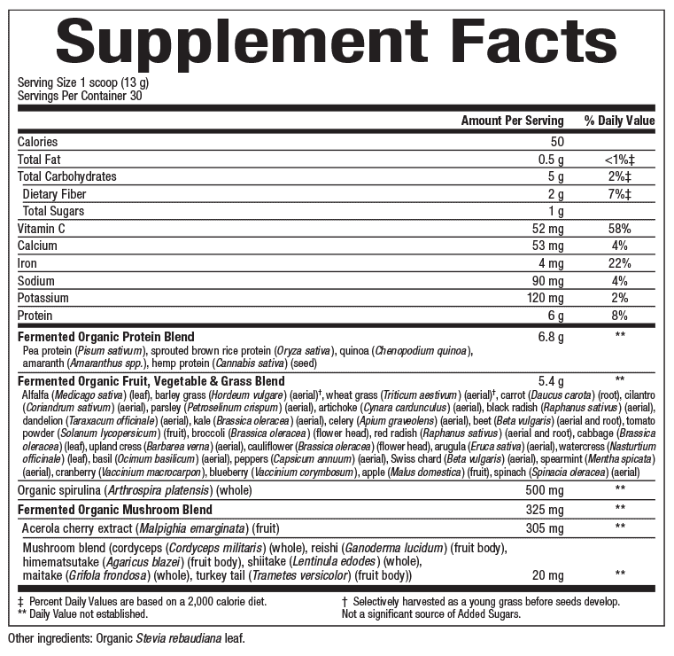 Whole Earth & Sea Fermented Organic Greens