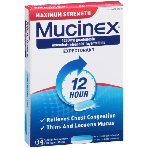 Mucinex Max Strength 12HR 1200mg Tablets