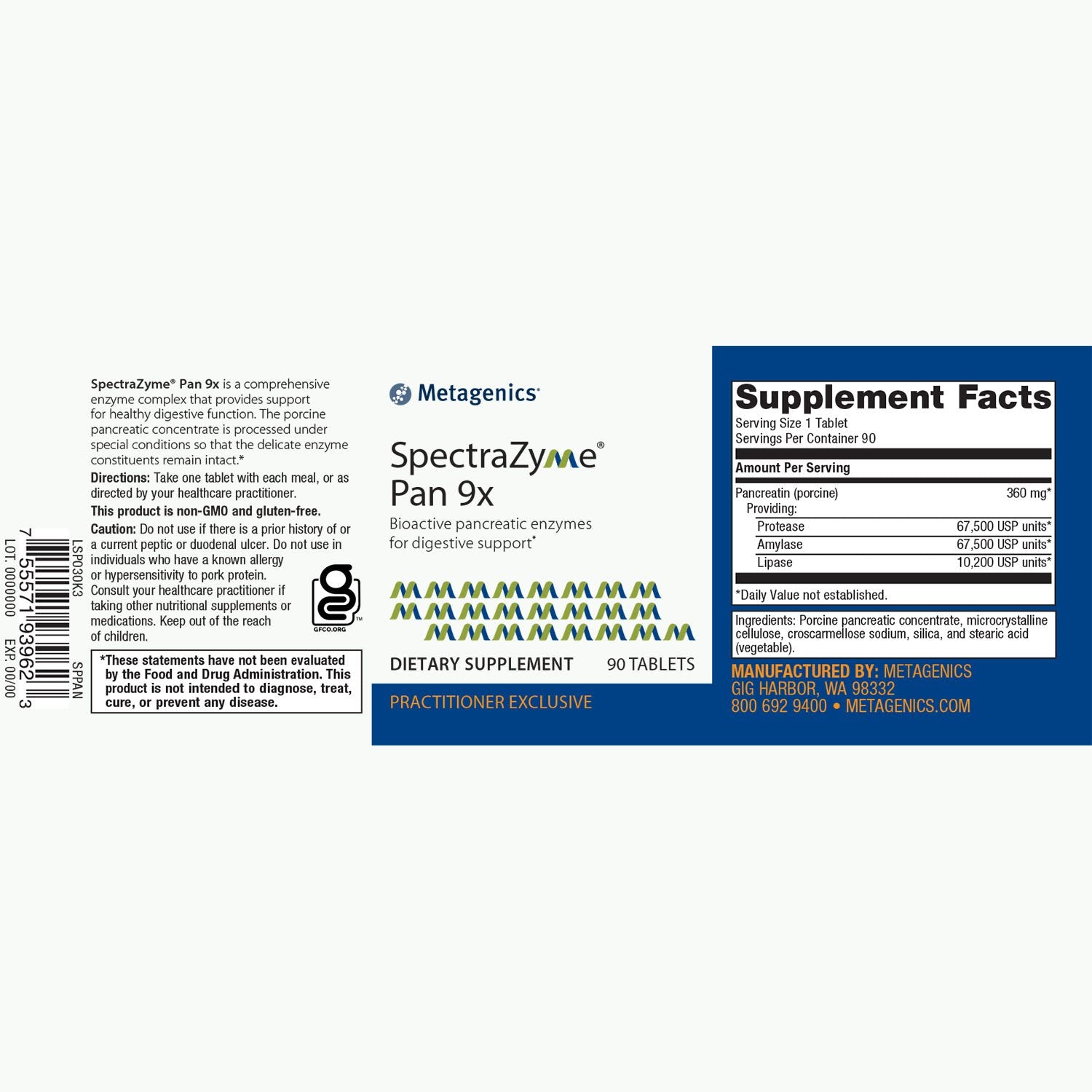 SpectraZyme Pan 9x
