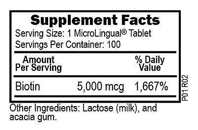 Biotin 5,000 mcg