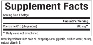 Coenzyme Q10 200 mg