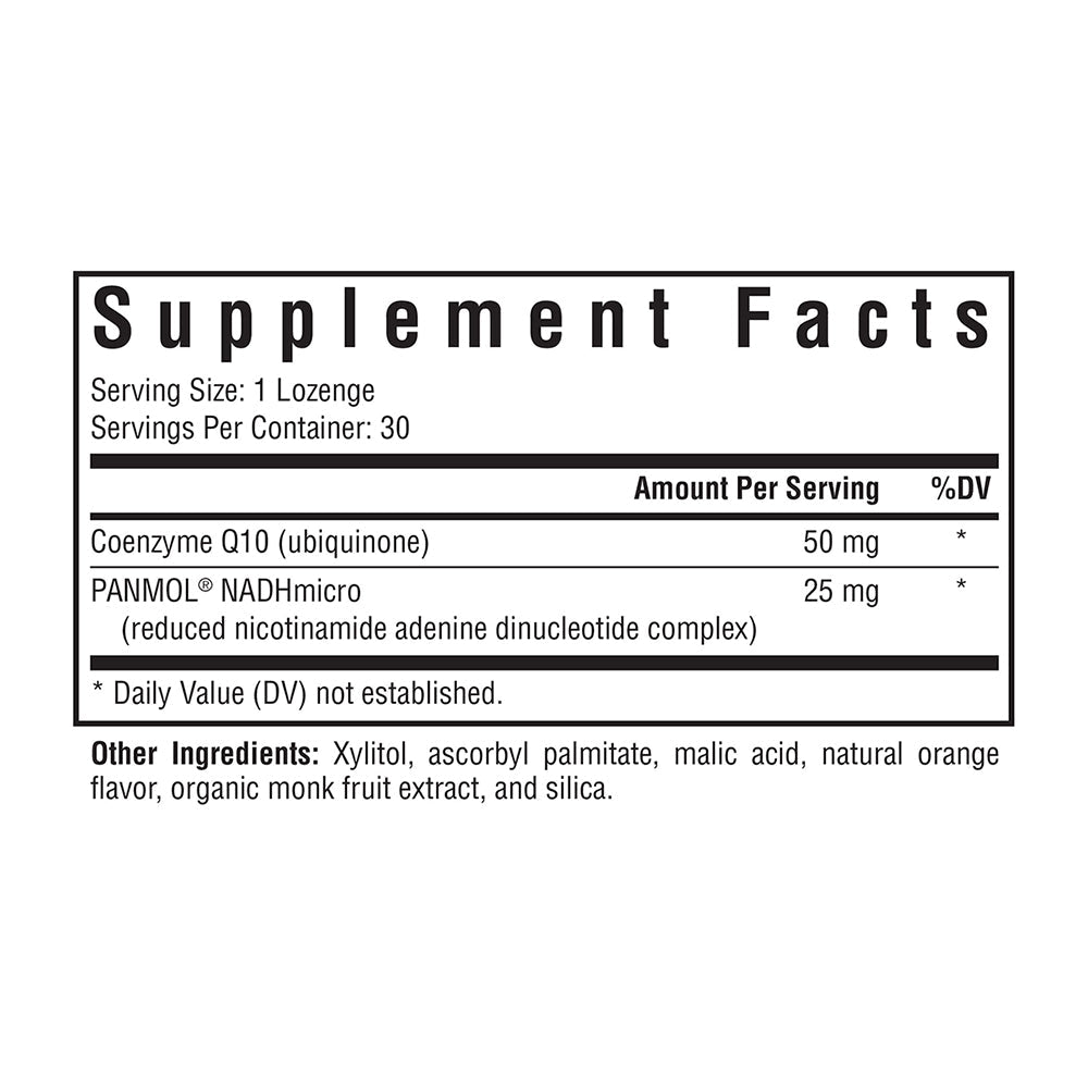 NADH+ CoQ10 30 lozenges