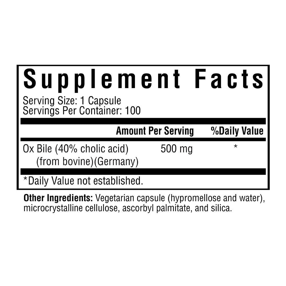 Ox Bile 500mg