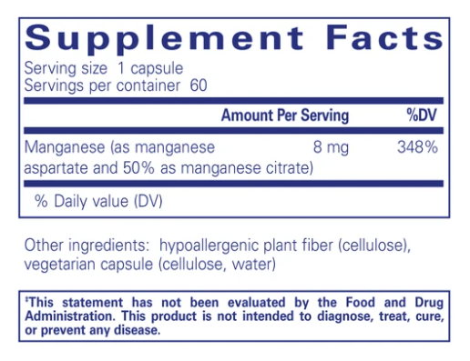 Manganese (aspartate/citrate)