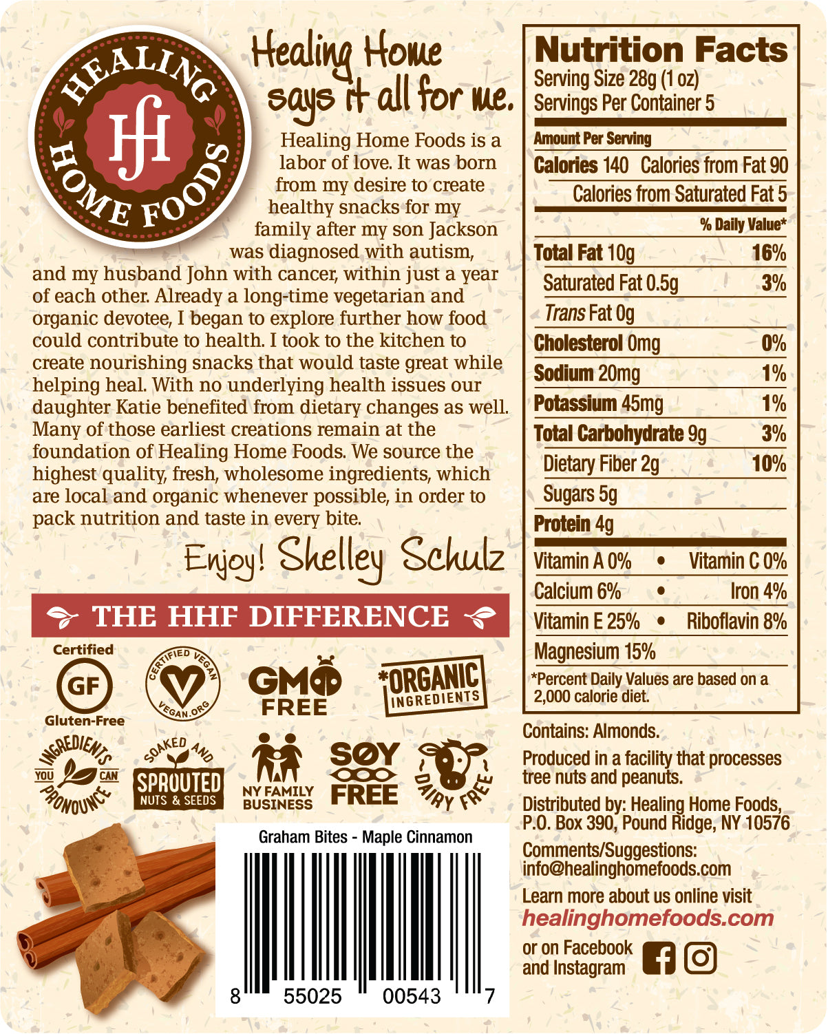 HH FOODS BAKED GRAHAM BITES MAPLE CINNAMON