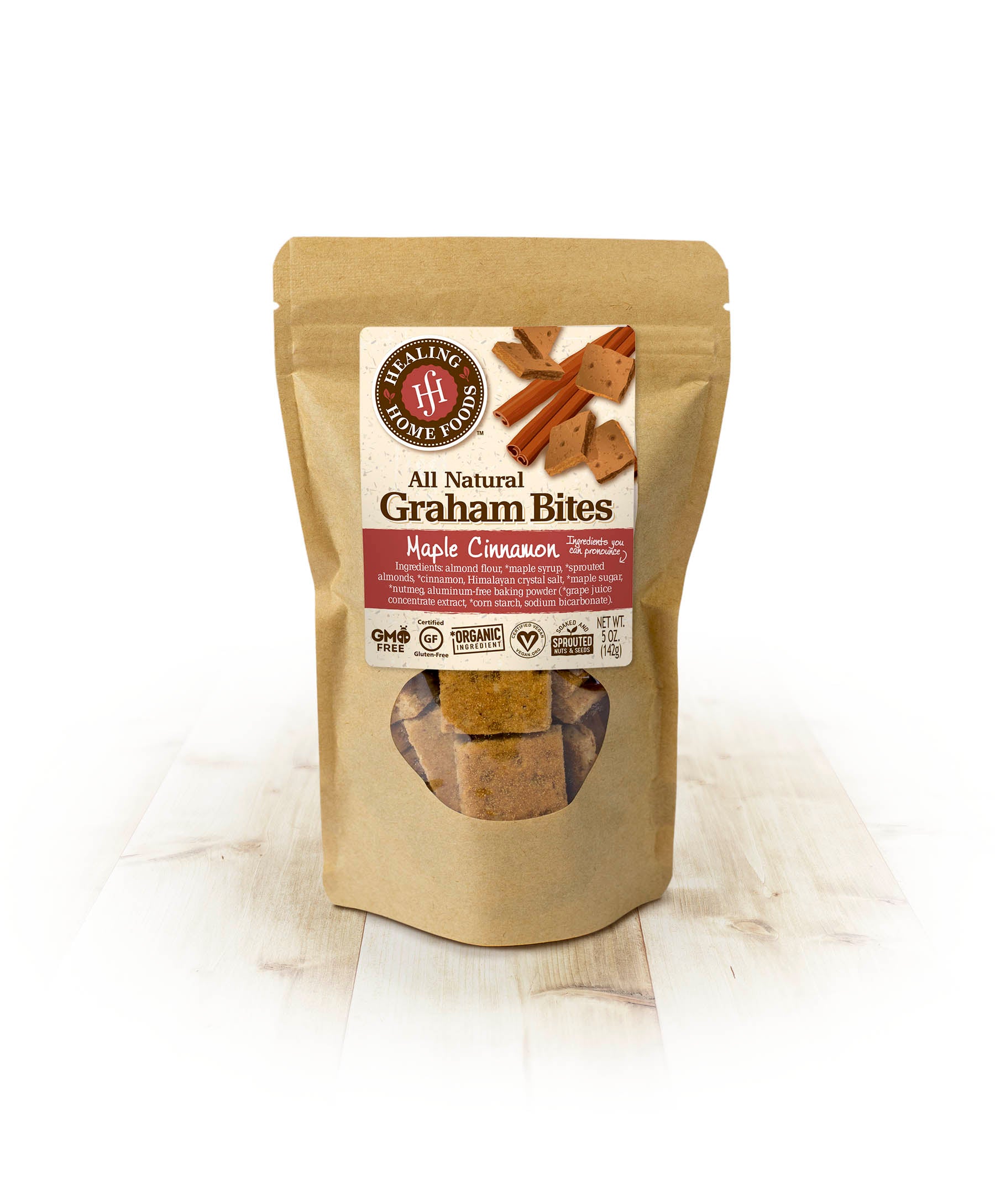 HH FOODS BAKED GRAHAM BITES MAPLE CINNAMON