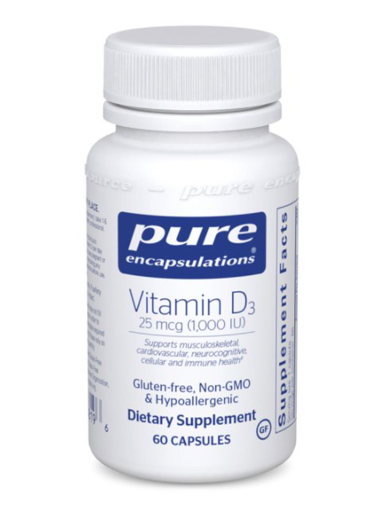 Vitamin D3 25 mcg (1,000 IU)