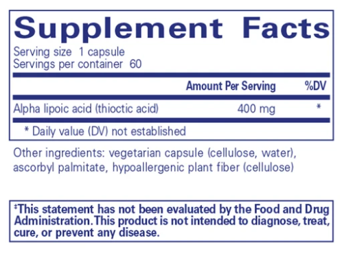 Alpha Lipoic Acid 400 mg