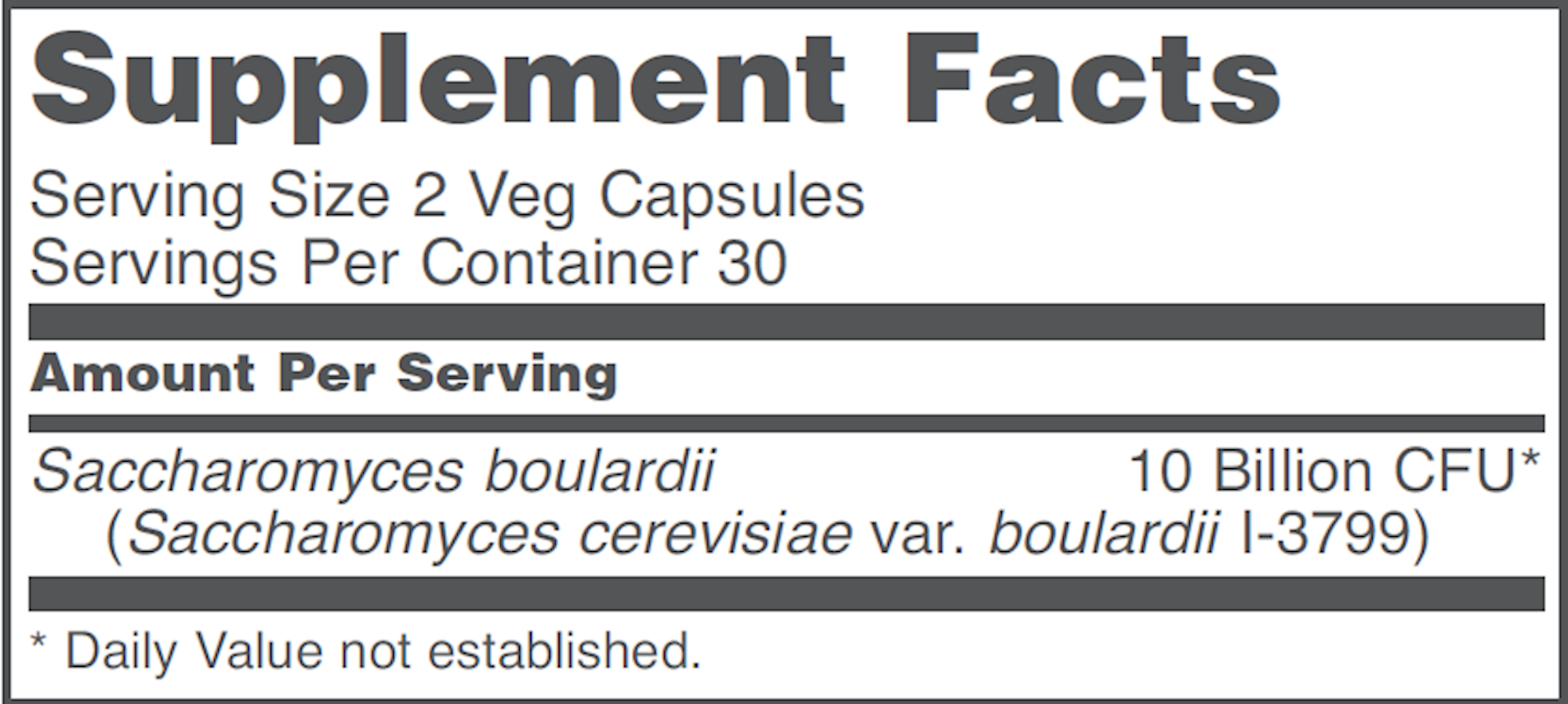 Saccharomyces Boulardii 60cap