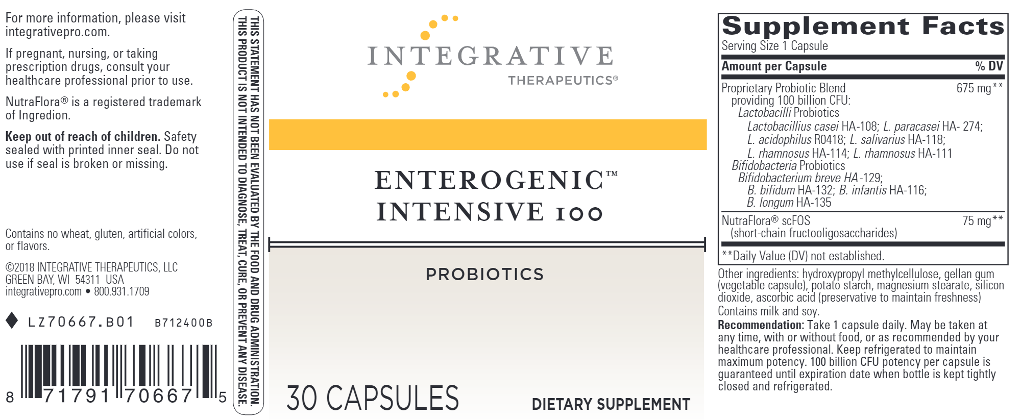Enterogenicâ„¢ Intensive 100