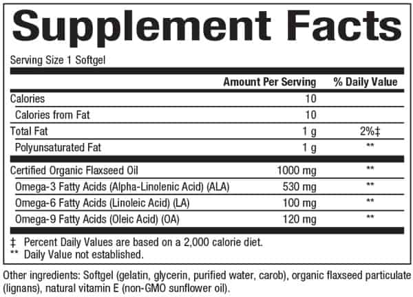 OmegaFactors® Flaxseed Oil 1000 mg