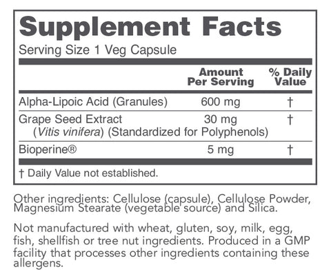 Alpha Lipoic Acid 600mg