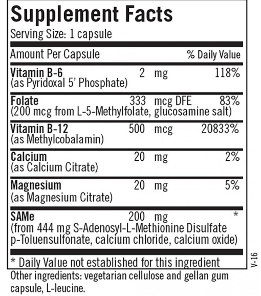 SAMe + CoFactors 200mg 60cap