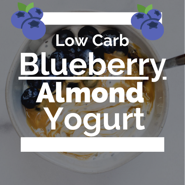 Low Carb Blueberry Almond Yogurt Recipe I Gut Friendly I Kid Approved