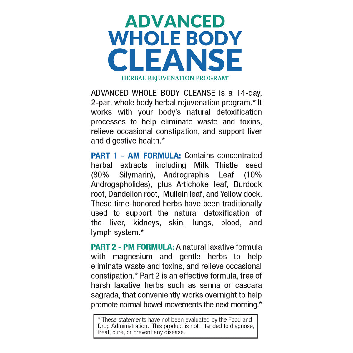 Advanced Whole Body Cleanse