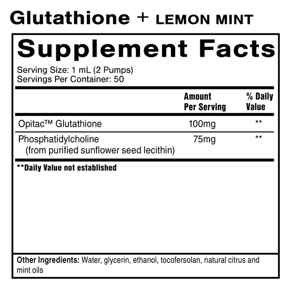 liposomal glutathione lemon mint flavor Liposomal Glutathione