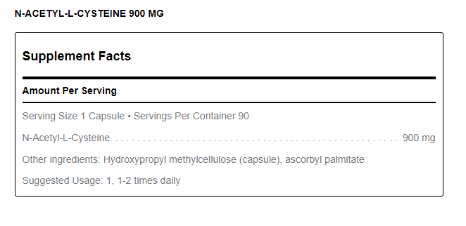 N-Acetyl-L-Cysteine 900 MG