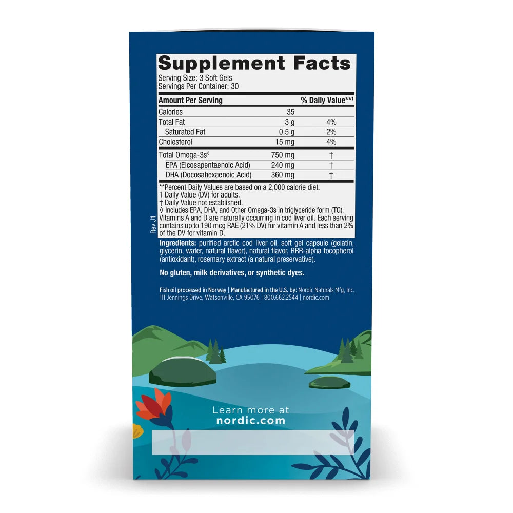 Arctic™ Cod Liver Oil Softgels