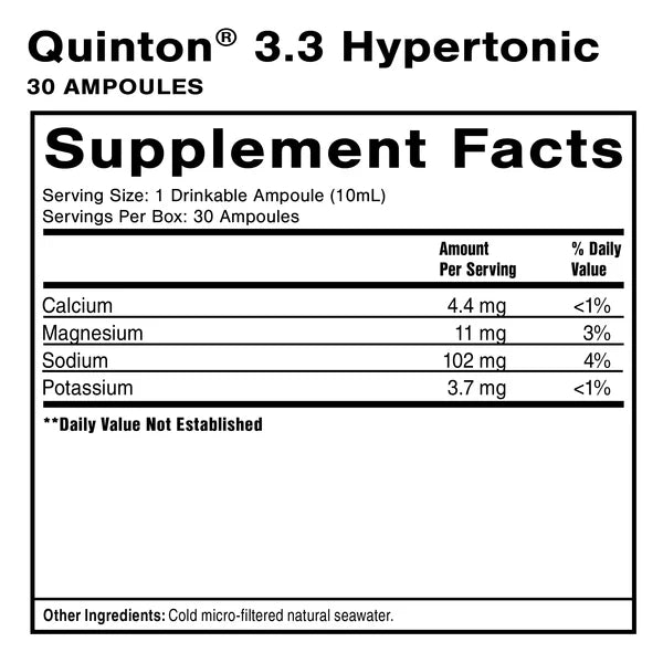 Quinton® Hypertonic 3.3 Ampoules