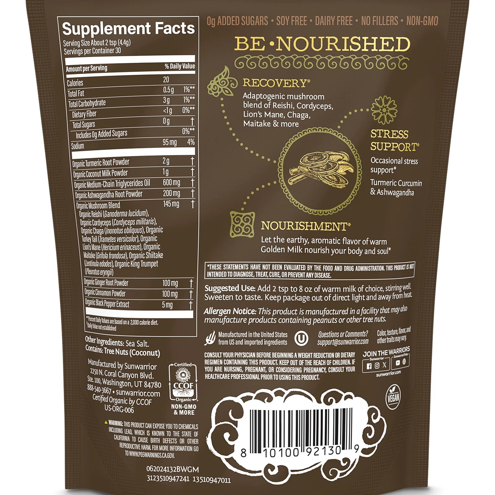 Be Well Organic Golden Milk