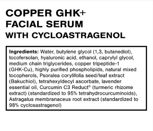 Copper GHK + Facial Serum