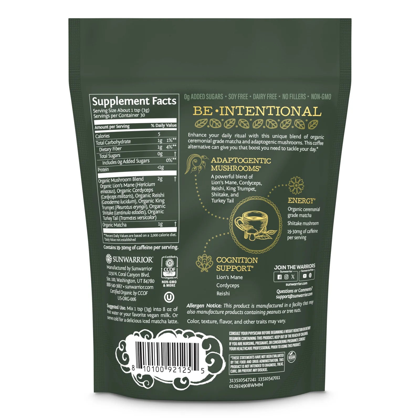 Matcha & Mushroom Drink Mix