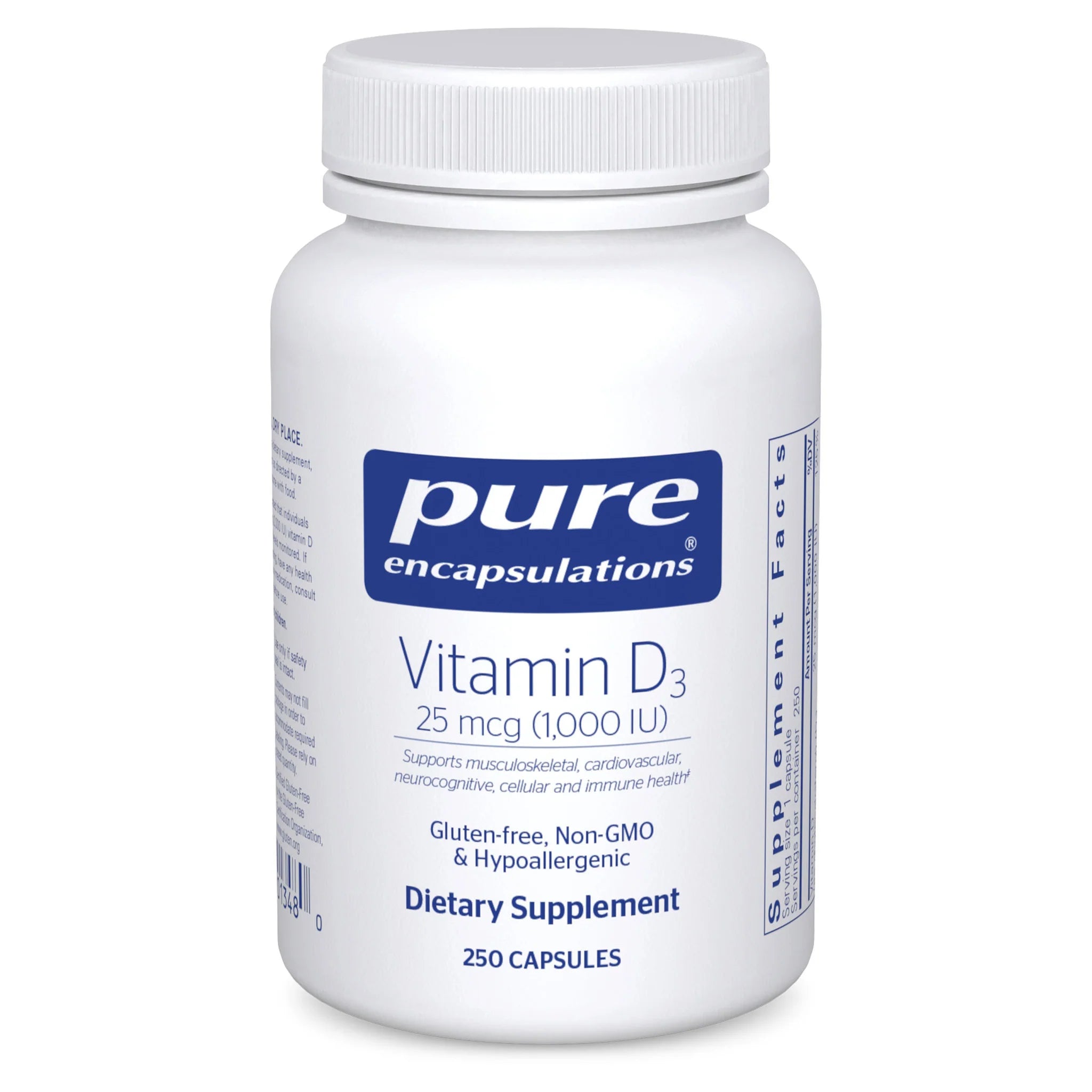 Vitamin D3 25mcg (1,000 IU)