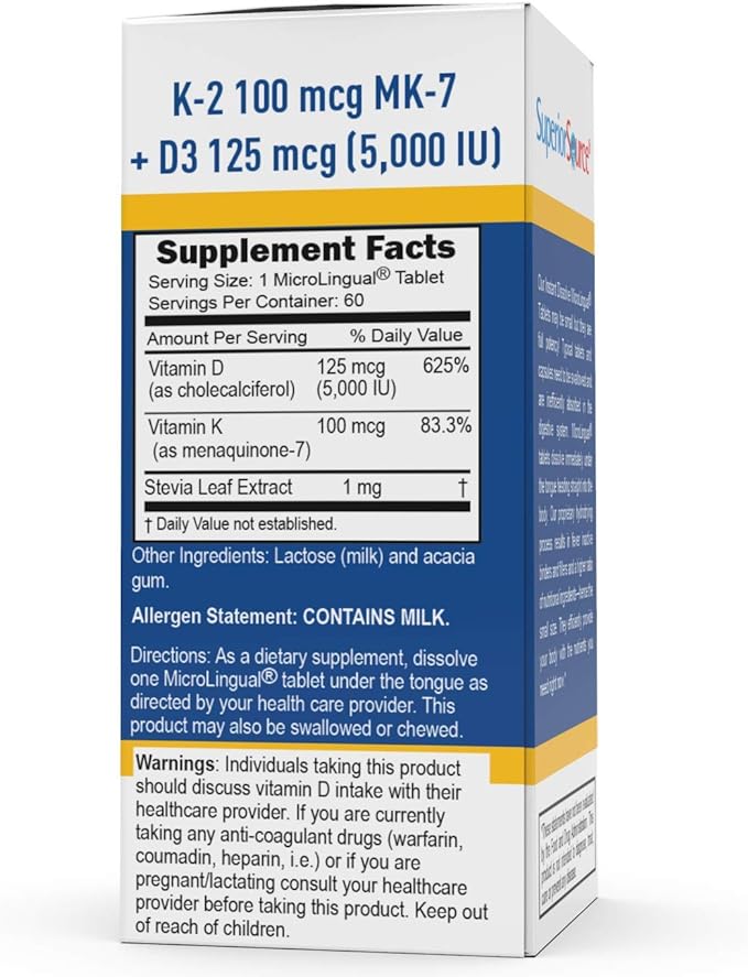 Vitamin K2 with Vitamin D 5000IU