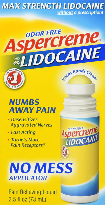 Aspercreme Lidocaine No Mess Roll-On