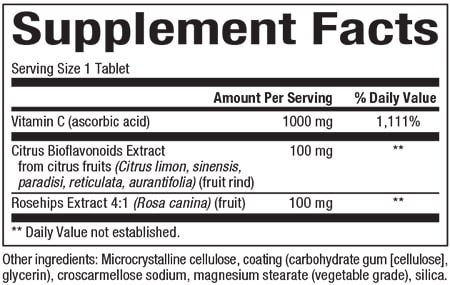 Vitamin C 1000 mg plus Bioflavonoids & Rosehips