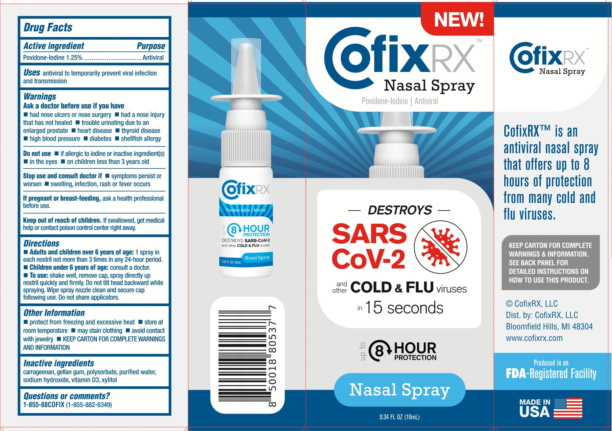 CoFix RX Nasal Spray 0.34oz