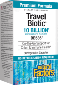 TravelBiotic® BB536® 10 Billion Live Probiotic Cultures
