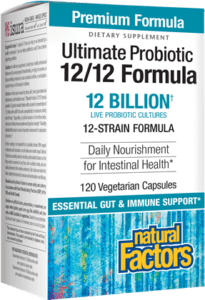 Ultimate Probiotic 12/12 Formula 12 Billion Live Probiotic Cultures 12-Strain Formula