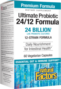 Ultimate Probiotic 24/12 Formula 24 Billion Live Probiotic Cultures 12-Strain Formula