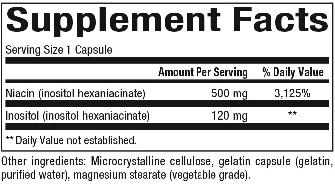 Vitamin B3 No Flush Niacin 500 mg