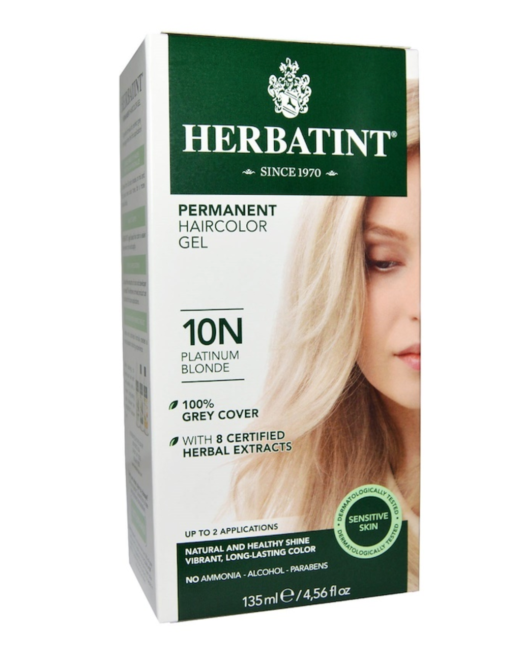 10N Platinum Blonde Hair Color Gel