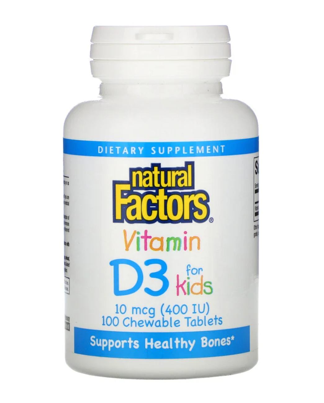 Vitamin D3 for kids 400 IU (10 mcg)