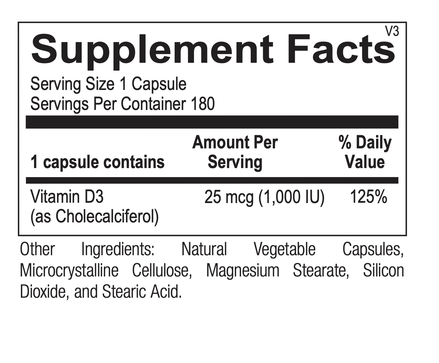 Vitamin D 1,000 IU