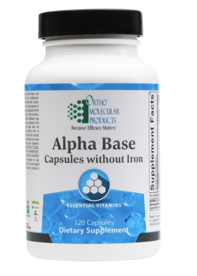 Alpha Base Capsules without Iron