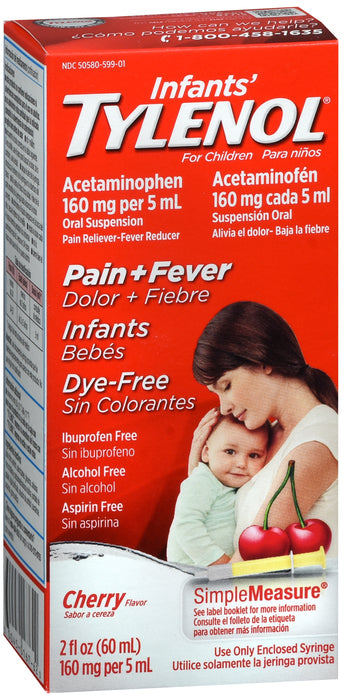 Tylenol Infants' Dye-Free Cherry 160mg Oral Suspension