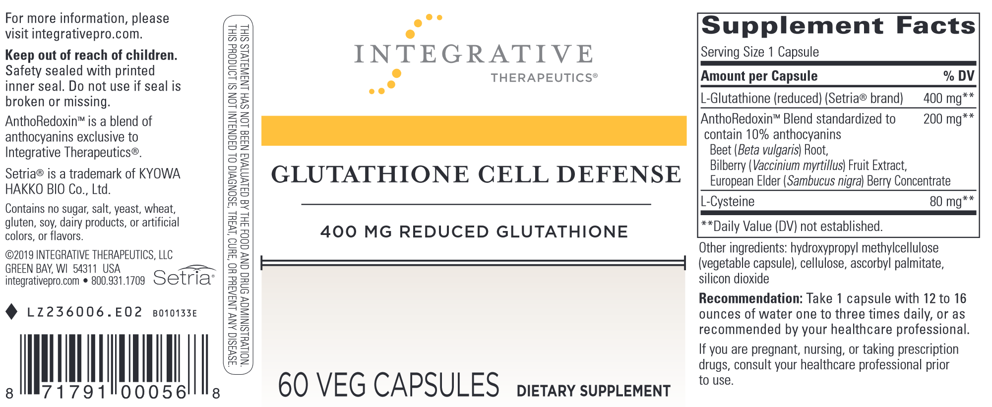 Glutathione Cell Defense