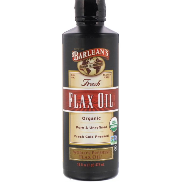 Organic Unrefined Flax Oil 16oz