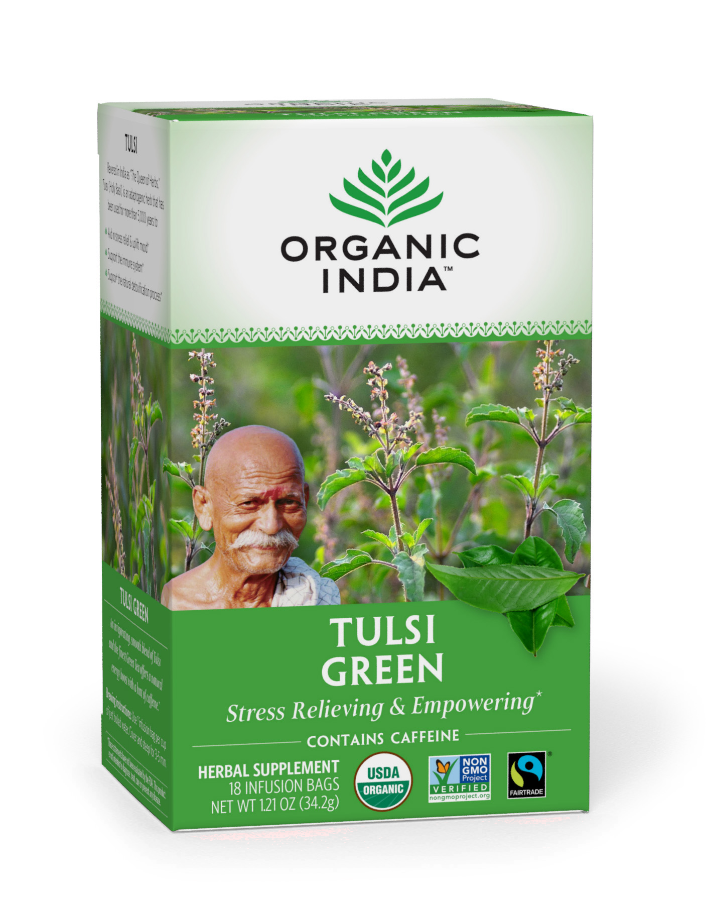 ORGANIC INDIA TULSI GREEN TEA 18CT